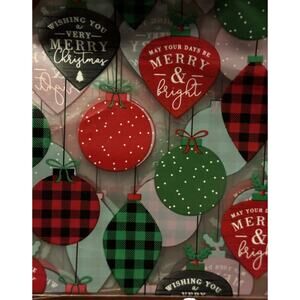 Merry and Bright Christmas Ornaments Gift Sacks Party Favor 27 Treat Snack Bags